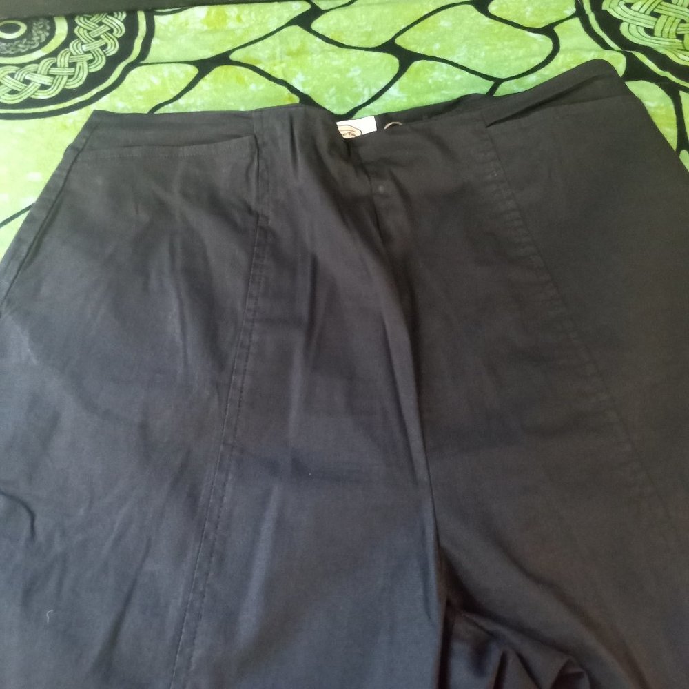 Vintage Talbots Black Stretch  Pants Size 8 - Picture 10 of 13